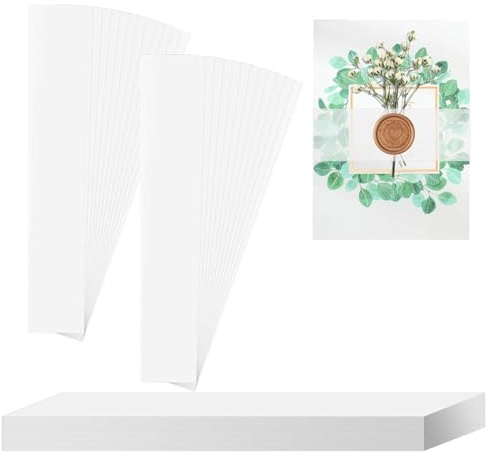 Jeenuuder 150 Stück Transparentes Einladungsband für Einladungen im Format 5 X 7, Bauchband Aus Pergamentpapier für Hochzeitseinladungen, Bauchband Aus Pergamentpapier
