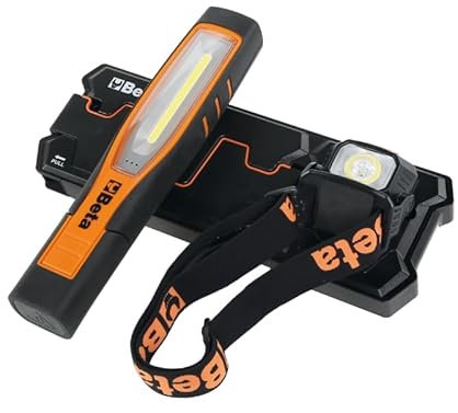 BETA 1839W/K2 - Kit lampade wireless 1838SW e 1836AW con base di ricarica compatibile 1839BRW