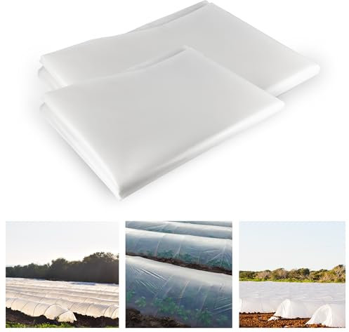 MODO AGRO Plástico Invernadero traslúcido agrícola. Plástico Especial Agricultura y protección huertos Plantas Exterior Ideal para invernaderos huertas y Jardines (3.3X5)