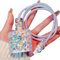 Sparkle Cable Protector for iPhone Adapter,Shiny Colorful Dazzling Protective Skin Cover Wave Design for Women Girl,DIY Charging Cord Protector,Soft Phone Charger Cord Protector for iPhone Charger