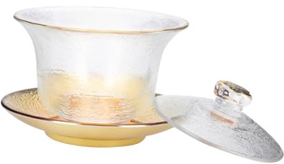 Amosfun Tasse à Thé Cristal Bol à Thé Décoration De De Chinoises Fournitures De De Eau Vaisselle Pour Maison