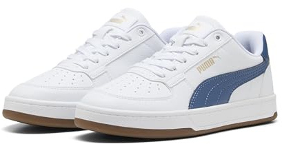 Puma Unisex Kinder Caven 2.0 JrSneaker, Puma White Dark Indigo Gum, 38.5 EU