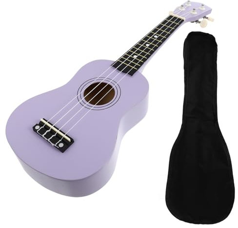 HEMOTON 4 ukulele in legno strumento musicale chitarra Viola ukulele ukelele ukulele per giocattolo per ukulele Corde in nylon ad alta tensione Viola,porpora