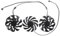 PLD10015B12H DC12V 0.55A RTX3060 Ti RTX3070 Graphics Fan For AORUS RTX 3060 Ti RTX 3070 MASTER(3PCS SET)