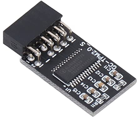 Eujgoov TPM 2.0 Modul mit LPC Schnittstelle 12 Pin Sicherheitschip für Mainboard Z590 H570 Q570 X570 B550