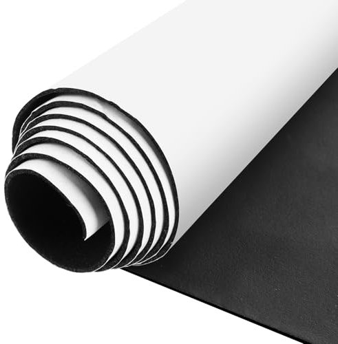 DOUJIAO Rouleau de Mousse Autocollante 300mm x 1.5mm x3m plaque de mousse néoprène multifonction, pour joint de porte et fenêtre, insonorisant,résistant aux intempéries, DIY (300mmx1.5mmx3m)