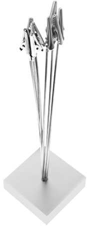 CLISPEED Fotoordner fotohalter clips hochzeitsdirndl notizzettelhalter geburtstagszig Stand Alligator Zweig rahmen Desktop Ort clip bilderhalterbaum fotoständer tischdeko Bildständer Silver