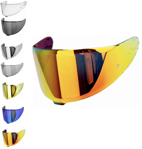 EvoParts Visiera per casco Shoei Nxr 2 (no Nxr 1) - Z8 - X15 - xSPR Pro - Cwr-f2 (Rosso)