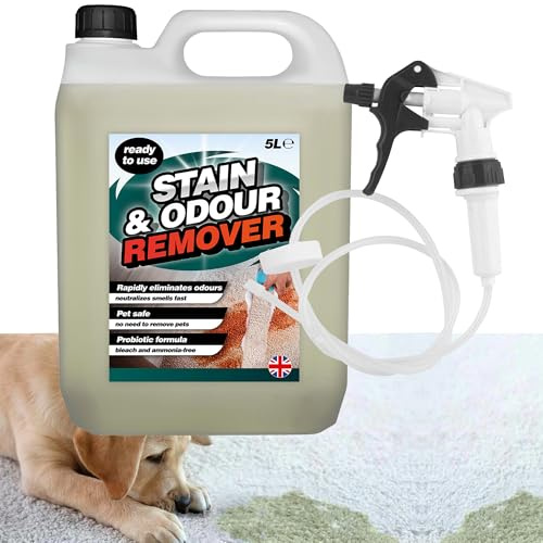5L Stain & Odour Remover Pet Friendly With Convenient Long Hose Trigger Strong Formula Rapidly Eliminates Odours (1)
