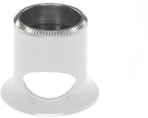 Bergeon 2611-TB-4 Lupe, weiß, bikonvex, Lüftungsanschluss, Vergrößerung x2,5, Uhrmacher