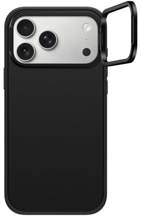 CASETiFY Impact Ring Stand iPhone 17 Pro Max Hülle [Integriertem Ständer/MagSafe-kompatibel/Schutz vor Stürzen aus 2 m Höhe] - Mattschwarz