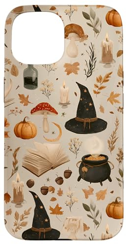 Herbst Kürbis Halloween Muster Niedlich Gruselige Geist Hexe Hülle für iPhone 15