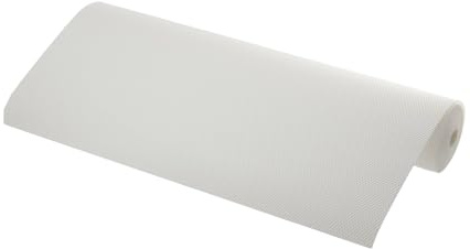 woplus Antirutschmatte Schubladenmatte 48 x 500 cm (5m Rolle) – Zuschneidbare Schubladeneinlage für Küche, Werkstatt & Büro – Extra Starker Halt & Oberflächenschutz – Schwarz/Weiß/Anthrazit (Weiß)
