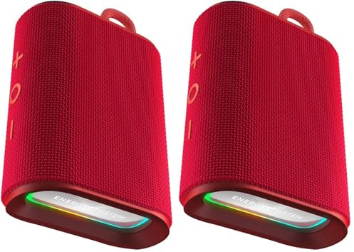 Energy Sistem StreetPlay – Altavoz Portátil (Bluetooth 5.4, plástico Reciclado, certificación IPX6, 12 Horas de batería, 8W de Potencia) (Paquete de 2)