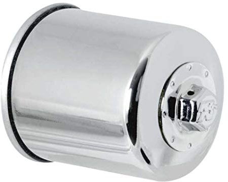 K&N Powersports Ölfilter - Patrone Chrome 66x83mm kompatibel mit Kawasaki, Yamaha, Honda, Polaris (KN-303C) Fitment Rot