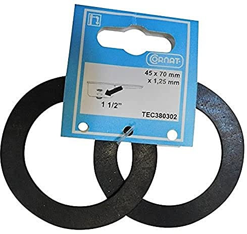 Cornat Gu-Dichtung für SP-Ablaufvtl.1 1/2 Zoll, 2 Stück, TEC380302