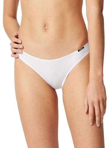 Skiny Damen Skiny Dames Low Cut Rio Cotton Essentials Brazilian Slip, 42, Weiß EU