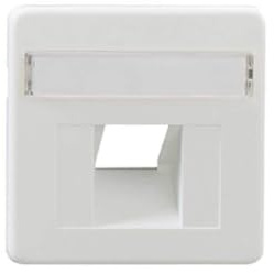 Rutenbeck 13510052 – Zentralplatte 1 Ausgang für Base UAE 5e/6 weiß Polar