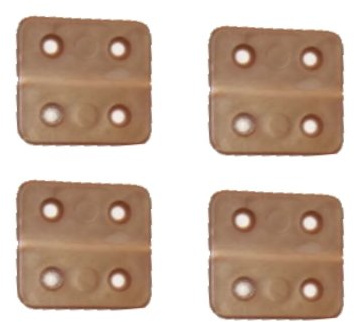 Kunststoff-Scharnier 4er-Pack
