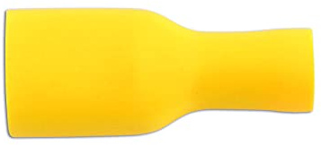 Connect 30213 Yellow Female Fully Ins. Push-On 9.5mm 100pc