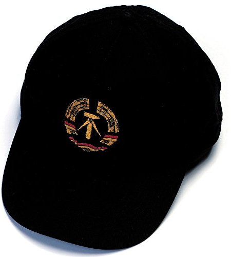 Fan-O-Menal Baseballcap mit Einstickung - Wappen Emblem DDR - 68127 schwarz