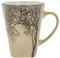 Villa Collection - Hela Mug Dia 35 cl - Tasse en Grès 9 x 11 cm - Café & Thés - Resistant & Design - Motif Bois - anniversaire, fête des mères, fête des pères, noel - Brun/Marron