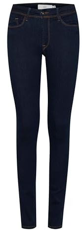 ICHI IHERIN IZARO Light Blue Bleached Damen Jeans Denim Hose mit Stretch Enger Schnitt