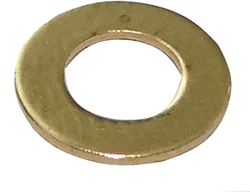 AERZETIX - C17730-100 rondelle piatte, M4, diametro 8 mm, altezza 0,5 mm, ottone