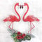Colored Paper Napkins, 20 Count Shabby Chic Napkins for Wedding, Dinner Tea Party Shower (Flamingo & Flower)
