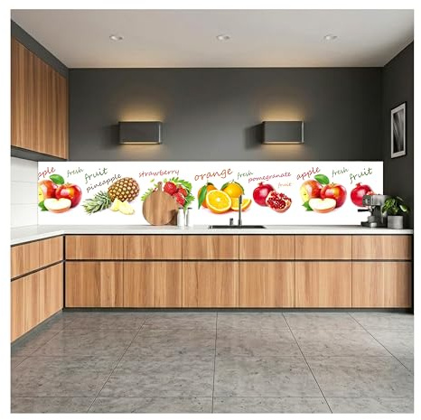 Dimex Küchenrückwand Folie selbstklebend FRÜCHTE Mix | Klebefolie - Dekofolie - Spritzschutz für Küche | Made in EU - 350 cm x 60 cm