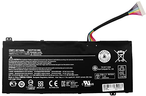 GOLEMON AC14A8L(3ICP7/61/80) Batterie pour Acer Aspire V15 Nitro VN7 VN7-591G VN7-571 VN7-571G VN7-591G VN7-791 VN7-791G VN7-591G-70RT 791G-791G-7. 3AW VN7-591G-74SK (11,4 V 4605 mAh).