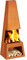 Ben&Camilla Gartenkamin Pular in Edelrost Optik Cortenstahl XL 150 x 54 x 43 cm | extra robust & rostfrei | Feuerschale Feuerkorb Terrassenofen Gartenofen Feuerstelle Feuersäule Feuerskulptur