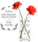 Casa Vivente Runde Blumenvase mit Gravur Beste Mama der Welt, Personalisiert mit Namen, Glasvase für Schnittblumen, Deko-Vase als Muttertagsgeschenk