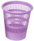FELIXMANIA Papelera de Plástico de Rejilla 12 Litros Color Pastel (Violeta)