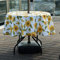 BTSKY 60 Terrassen-Regenschirm-Tischdecke mit Reißverschluss und Schirmloch, wasser- und schmutzabweisend, runde Tischdecke, Sonnenblume