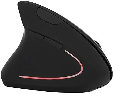 Ratón para Zurdos, ratón inalámbrico ergonómico - Ratones Verticales Recargables para Mano Izquierda, Menos Ruido para portátil, PC, Escritorio, portátil, etc.