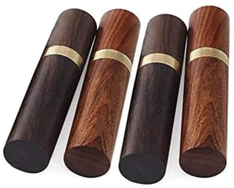 4 Pieces Wooden Needle Case Sewing Needle Tubes Toothpick Storage Box,Sewing Needles Holder Storage Case Wood Box Hand Crafts Knitting Holder