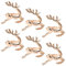 FYting Hirsch Serviettenringe 6 Stück Hotel Serviettenring, Kreative Hirschform Schnallen Eleganter Ring Geeignet für Geburtstagsfeier, Weihnachten, Hochzeitsessen, Restaurant,(Roségold)