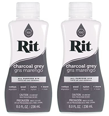 Rit Dye - Líquido multiusos (237 ml, ideal para ropa, accesorios, decoración y mucho más), color gris