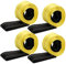 TOPZEA 4 Pack Hebegurte, 1,8m x 5cm Polyester Heavy Duty Web Sling Rigging Strap, Nylon Abschleppseil Mit Flacher Öse Schleife, Tree Saver Recovery Sicherung für Möbel, Anhänger, Holz