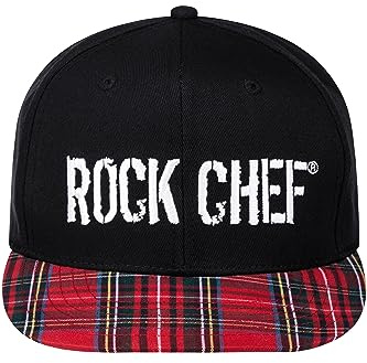 Karlowsky RCKM 14 ROCK CHEF Stage2 Flat Cap, 100% Baumwolle, Schwarz, Einheitsgröße