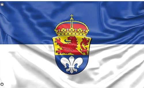 Flagge der Stadt Darmstadt, Hessen | Einzigartiger Designdruck | Made in EU (90x150 cm)