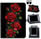 for Lenovo 8.0 Inch Tab M8 Gen 3 2022/Smart Tab M8 Gen 3 2022/Tab M8 HD LTE 2021/Tab M8 HD/Tab M8 FHD 2019,360 Degree Rotating Case Protective Cover,for Lenovo M8 8 Tablet,Red Roses Flowers