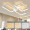 CBJKTX LED Deckenleuchte Wohnzimmer Deckenlampe Modern - 72W 80CM Wohnzimmerlampe Dimmbar mit Fernbedienung Weiß Schlafzimmerlampe Rechteck Metall-Design für Schlafzimmer Kinderzimmer küchen