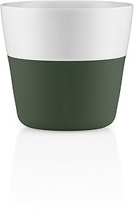 EVA SOLO | 2 Lungo-Becher Emerald green |Gut zu halten durch Silikonbeschichtung | Emerald green