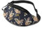 Watercolor Gold Rosa Blush Noisette Modern Rose Floral Pattern Flower Drawn Waist Bag with Adjustable Strap Hip Bum Bag for Man Women Outdoors Sports Running Gym Traveling