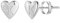TINGN Ohrringe Silber 925, Herz Ohrringe Medizinische Ohrstecker Buchstaben K Ohrringe Damen Silber Ohrschmuck Mädchen Kinder Buchstaben Ohrringe Schmuck Geschenke für Mädchen 5 6 7 8 9 10 Jahre
