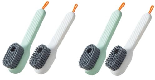 MAGICLULU 2er-Set Schuhbürsten-reinigungsbürsten-Set Geschmeidige Kunststoffbürste Für Schuhe Badezimmer-reinigungsbürste Schuhreinigungsbürste Geschmeidige Schuhbürste 2 Stück X 2