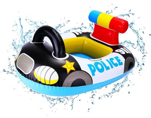 Xinlon Anneau de Natation pour Enfants, Anneau de Natation de Voiture, Siège Gonflable Piscine Enfant, Anneau de Natation Bouée d'été Eau Jouet Enfant Bouée Piscine pour Enfant 6 Mois à 3 Ans