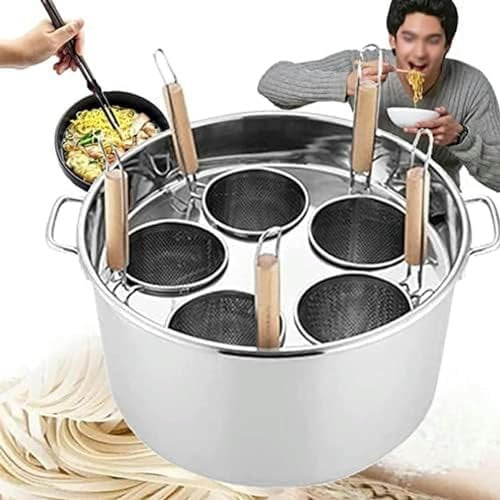Generic Pentole Commerciali Per Noodle Boiler, Set Cuoci Pasta Commerciale Pentole, Cuoci Pasta Multifunzionale Con Divisore E Colino Scolapasta, Pentola In Acciaio Inossidabile, Ristorante